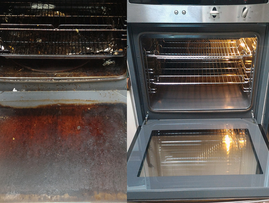 double oven cleaned by Ultra Clean Ovens